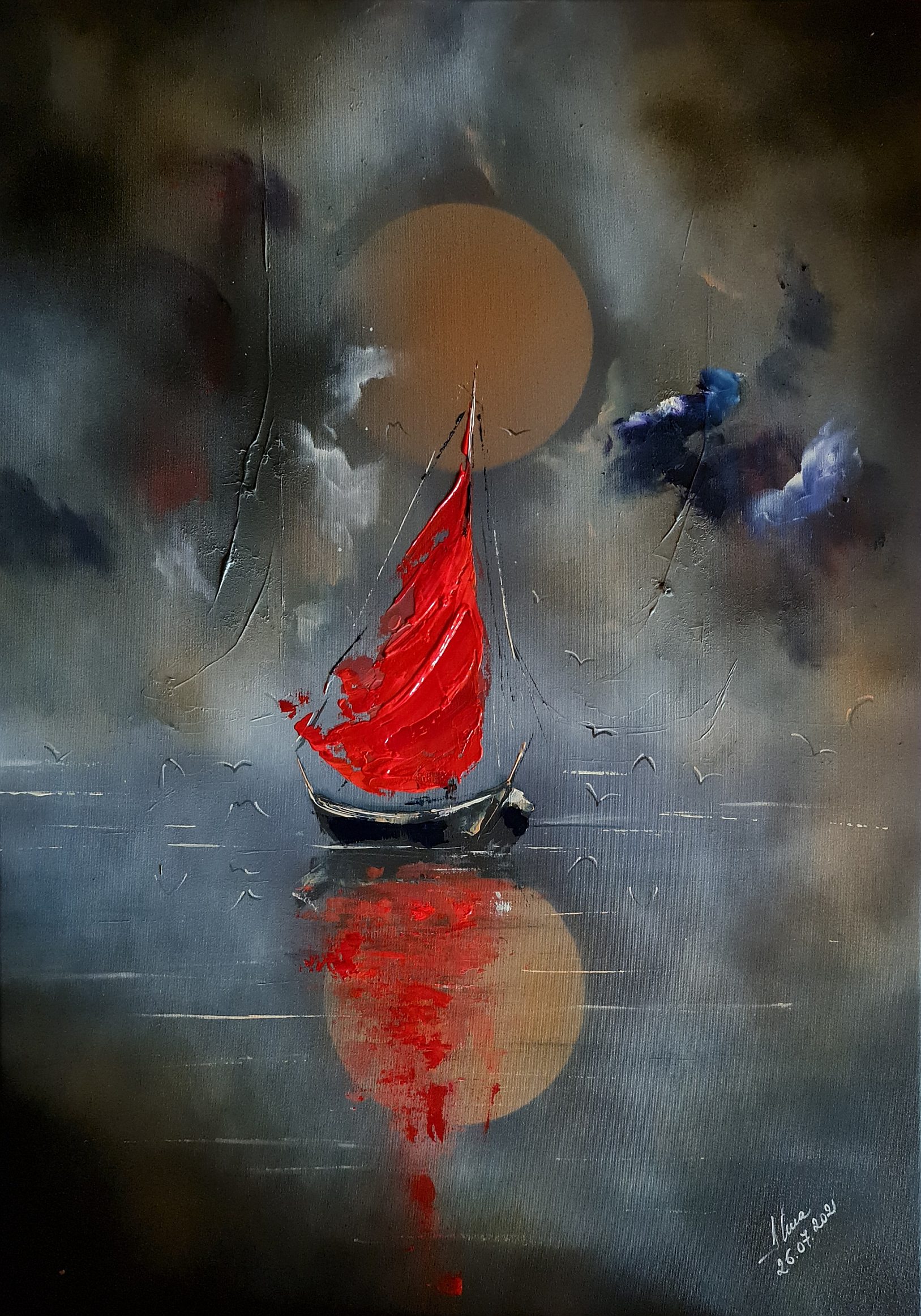 ArteDiAlina.com painting: Love wins